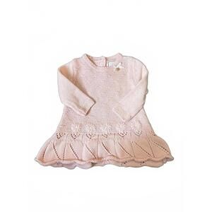 Adrienne Vittadini Bambini Baby Knit Dress Size 3-6 Months